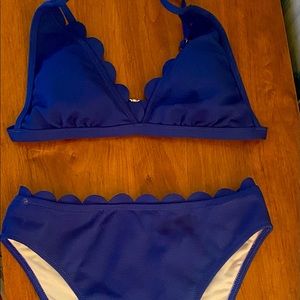 NWT Cupshe blue bikini